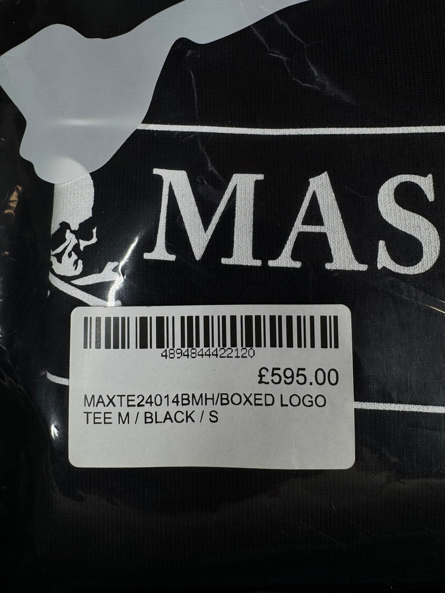 Mastermind Vs. Bape Boxed Logo Black S/S T-Shirt Size Large
