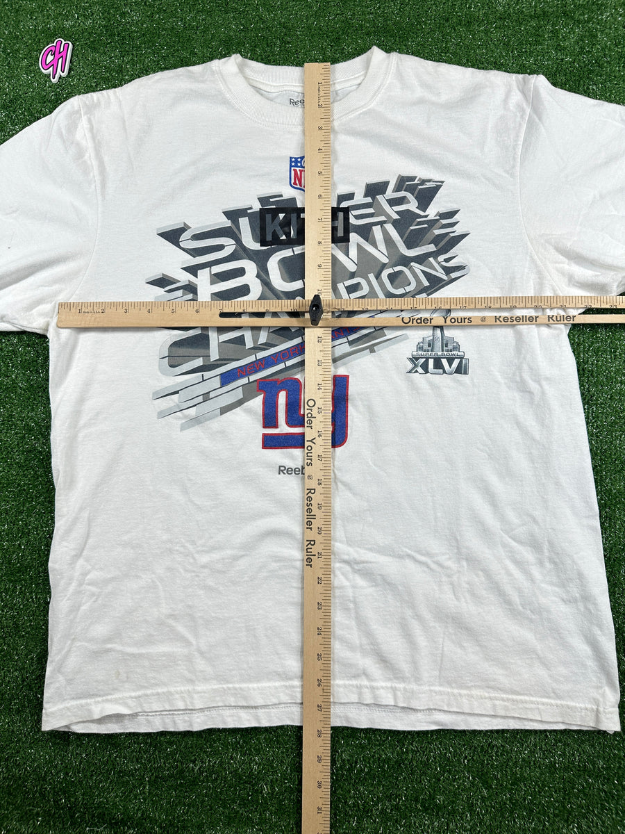 Reebok NFL New York Giants Super Bowl T-Shirt (USED) - Size XL