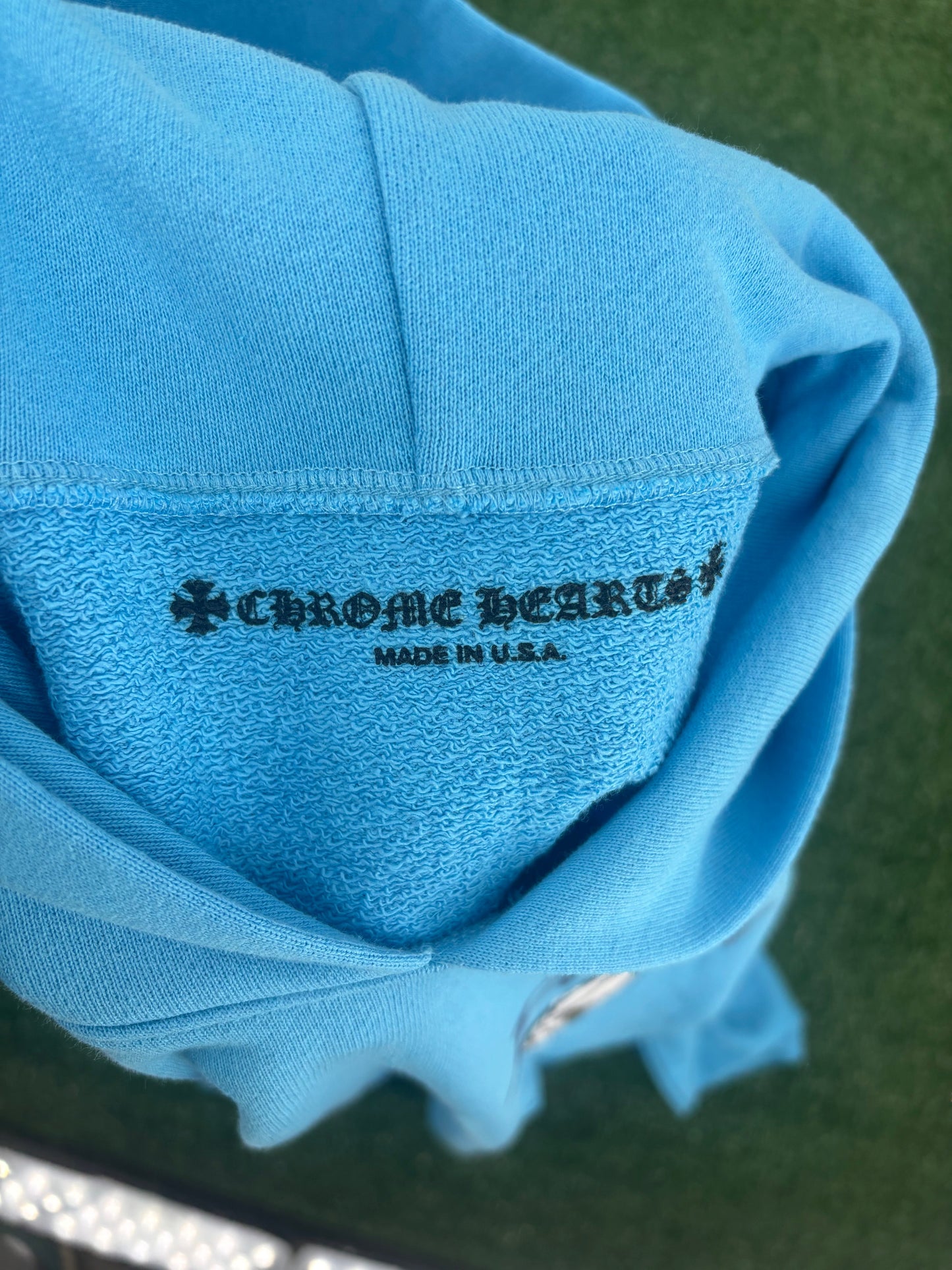 Chrome Hearts Matty Boy Brain New Blue Hoodie Size XL