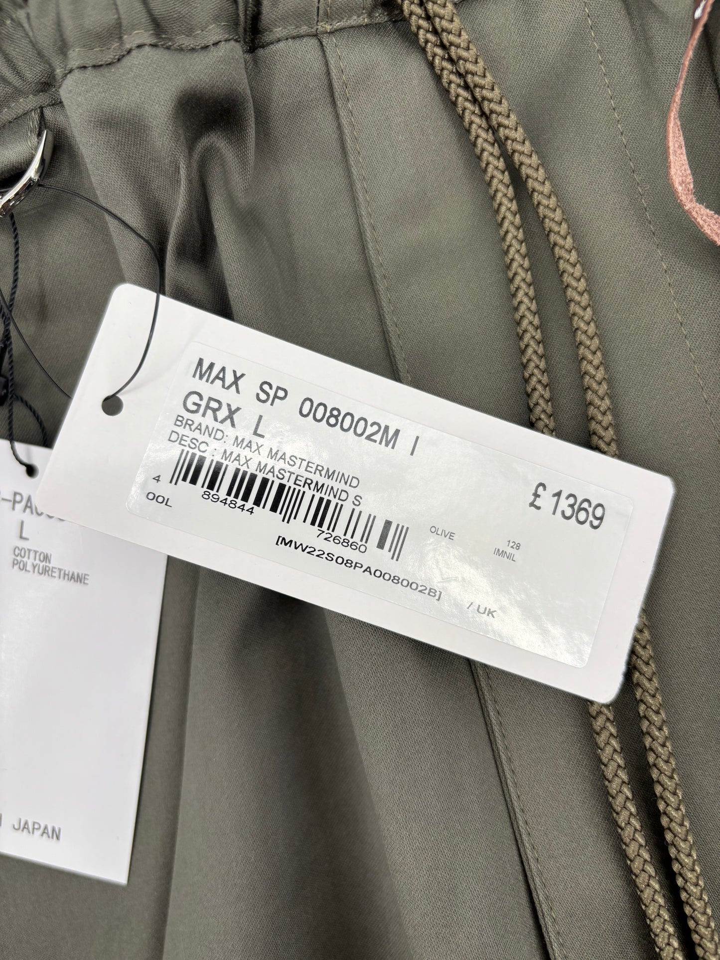 Mastermind Masterseed Green Cargo Shorts Size Large (MSRP: $1,608)