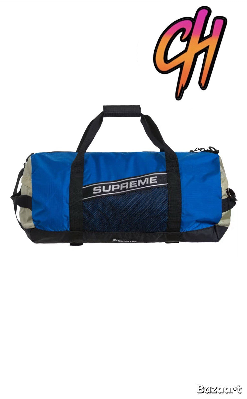 Supreme 3D Logo Duffle Bag FW23 Blue 100% Authentic