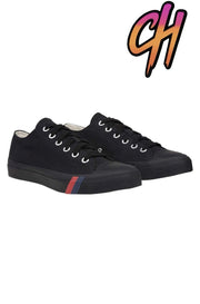 Pro-Keds Royal Lo Lace Up Black/Black Canvas Shoes Sneaker