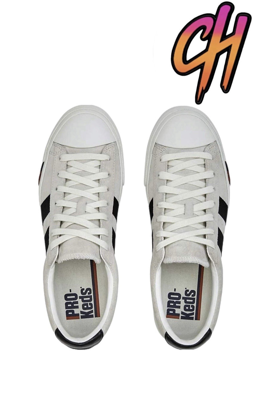 Pro-Keds Royal Plus Lace Up Suede Cream Shoes Sneaker