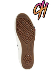 Pro-Keds Royal Plus Lace Up White Navy Canvas Shoes Sneaker