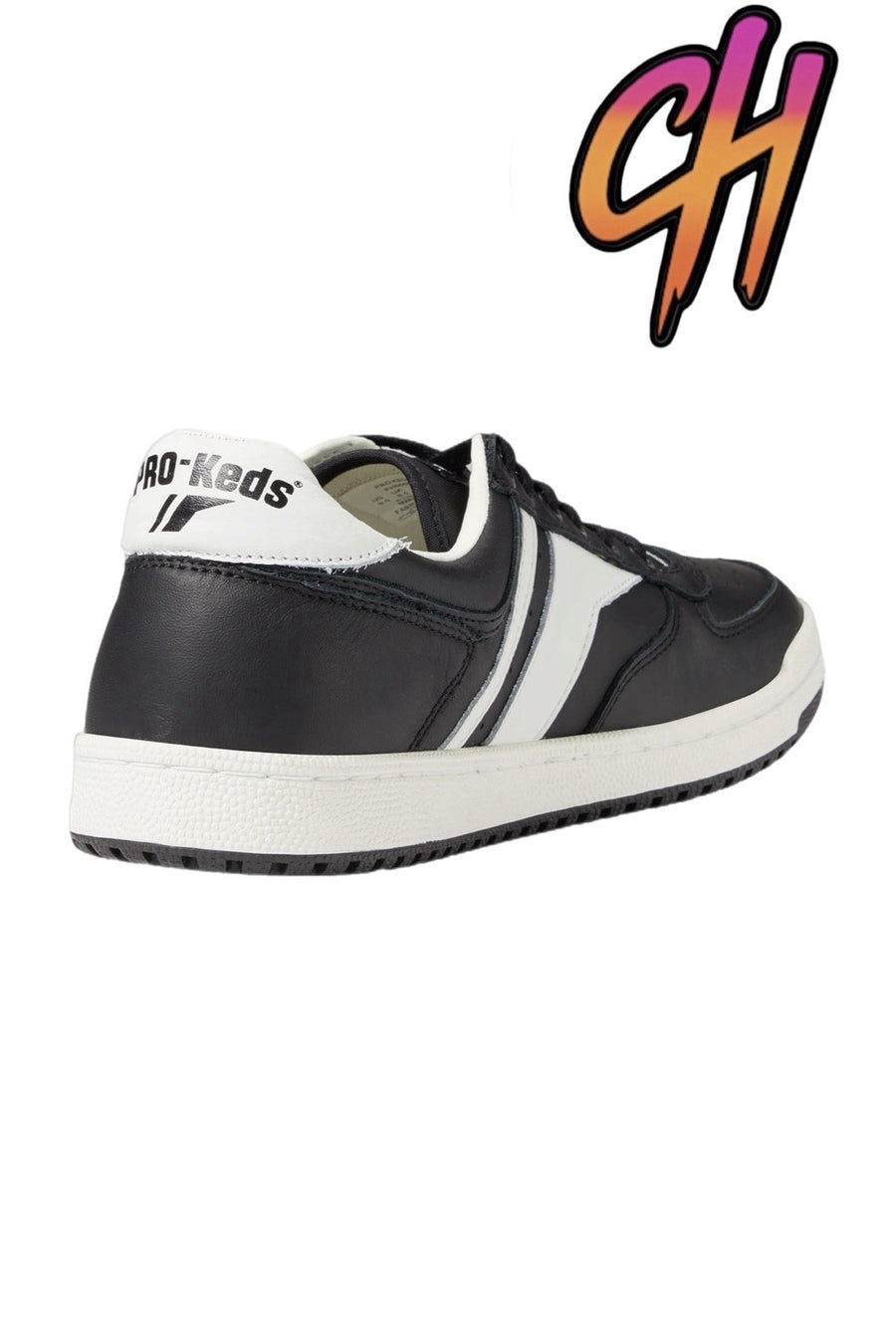 Pro-Keds Skyhawk Lo Leather Black White Shoes Sneaker