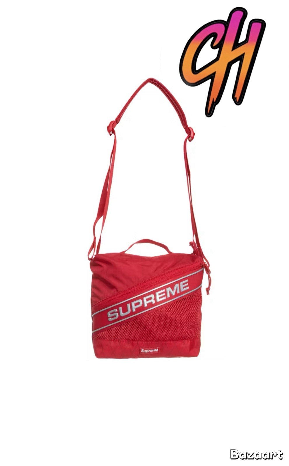 Supreme 3D Logo Shoulder Bag FW23 Red 100% Authentic