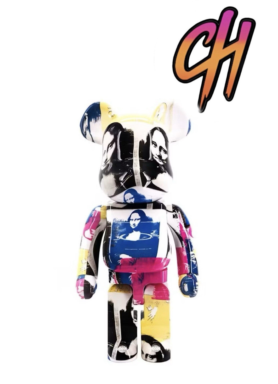 Bearbrick X Andy Warhol Double Mona Lisa 1000% Multicolor