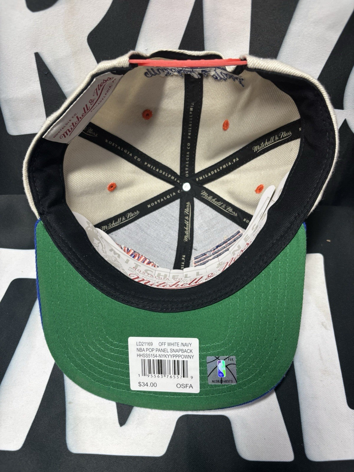 Mitchell & Ness NBA New York Knicks Pop Panel SnapBack Hat