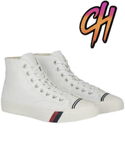 Pro-Keds Royal Hi Leather Lace Up White Sneaker