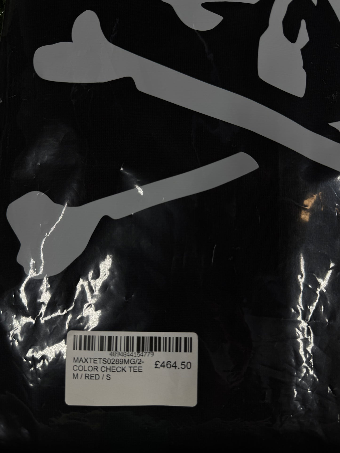 Mastermind Vs. Bape Red 2-Color Check T-Shirt Size Large