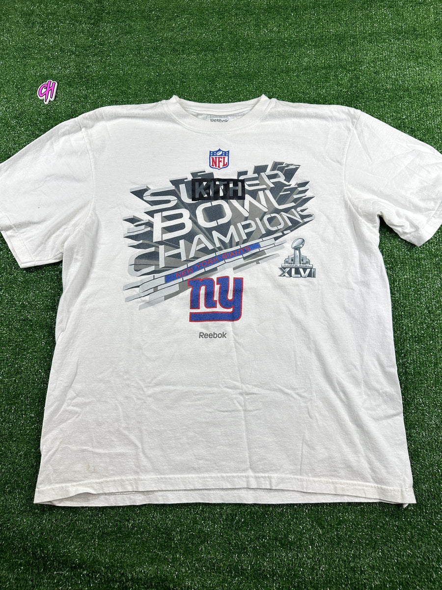 Reebok NFL New York Giants Super Bowl T-Shirt (USED) - Size XL
