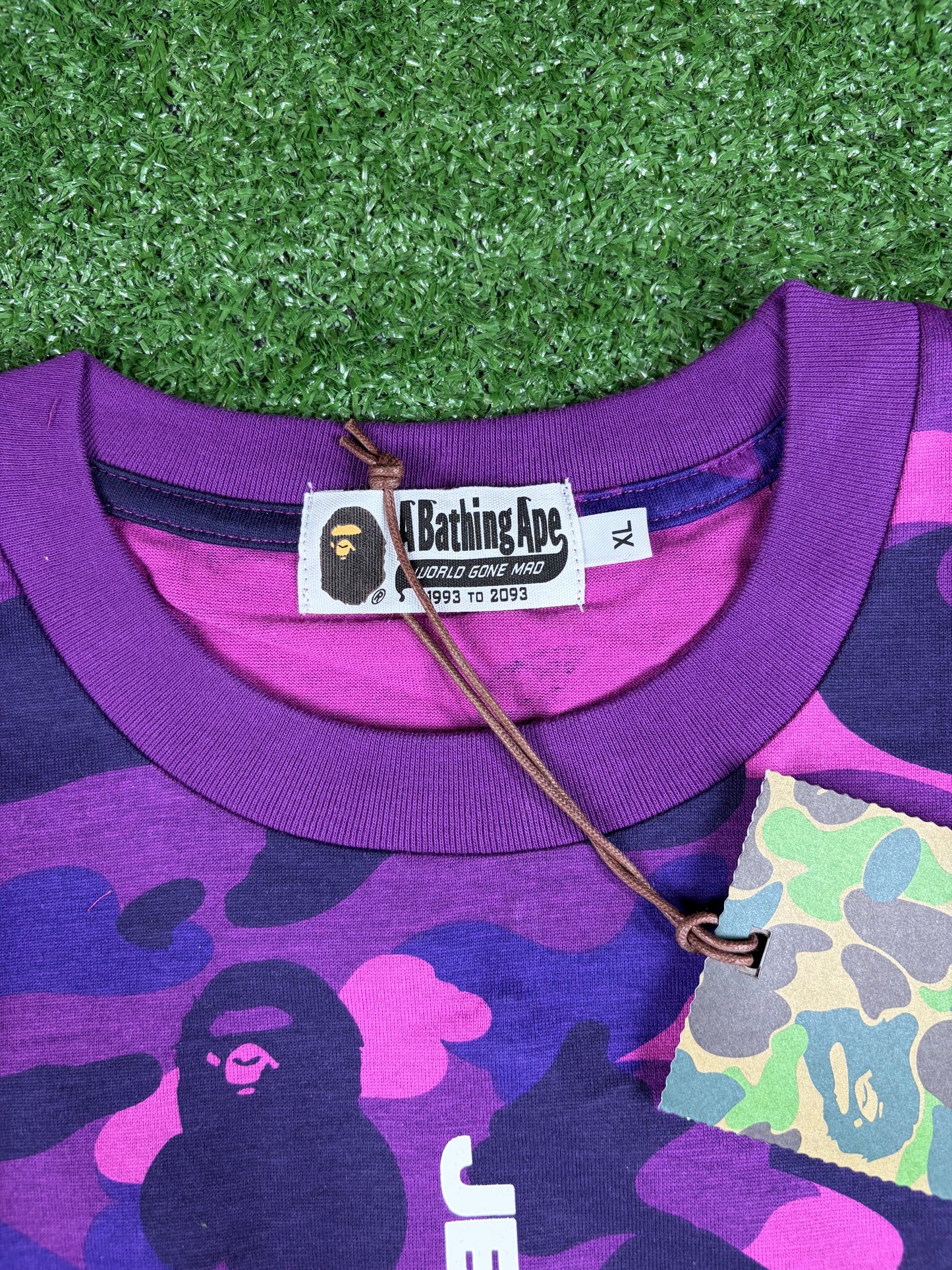 BAPE X Jessie Reyez Purple Shark Camo T-Shirt Size XXL