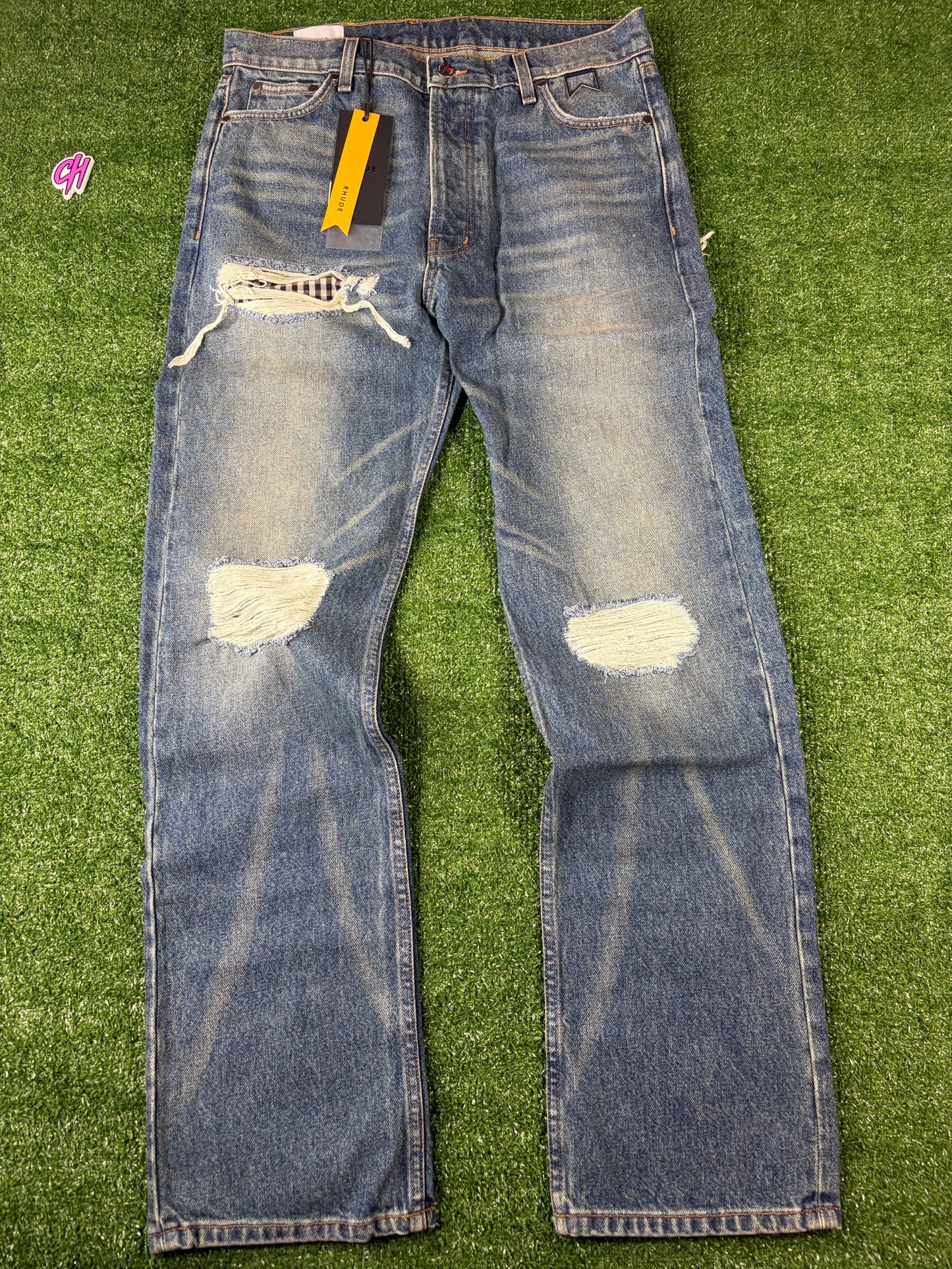 RHUDE Authentic Boxer Indigo Denim Mens Jeans Size 31 MSRP:$748.00