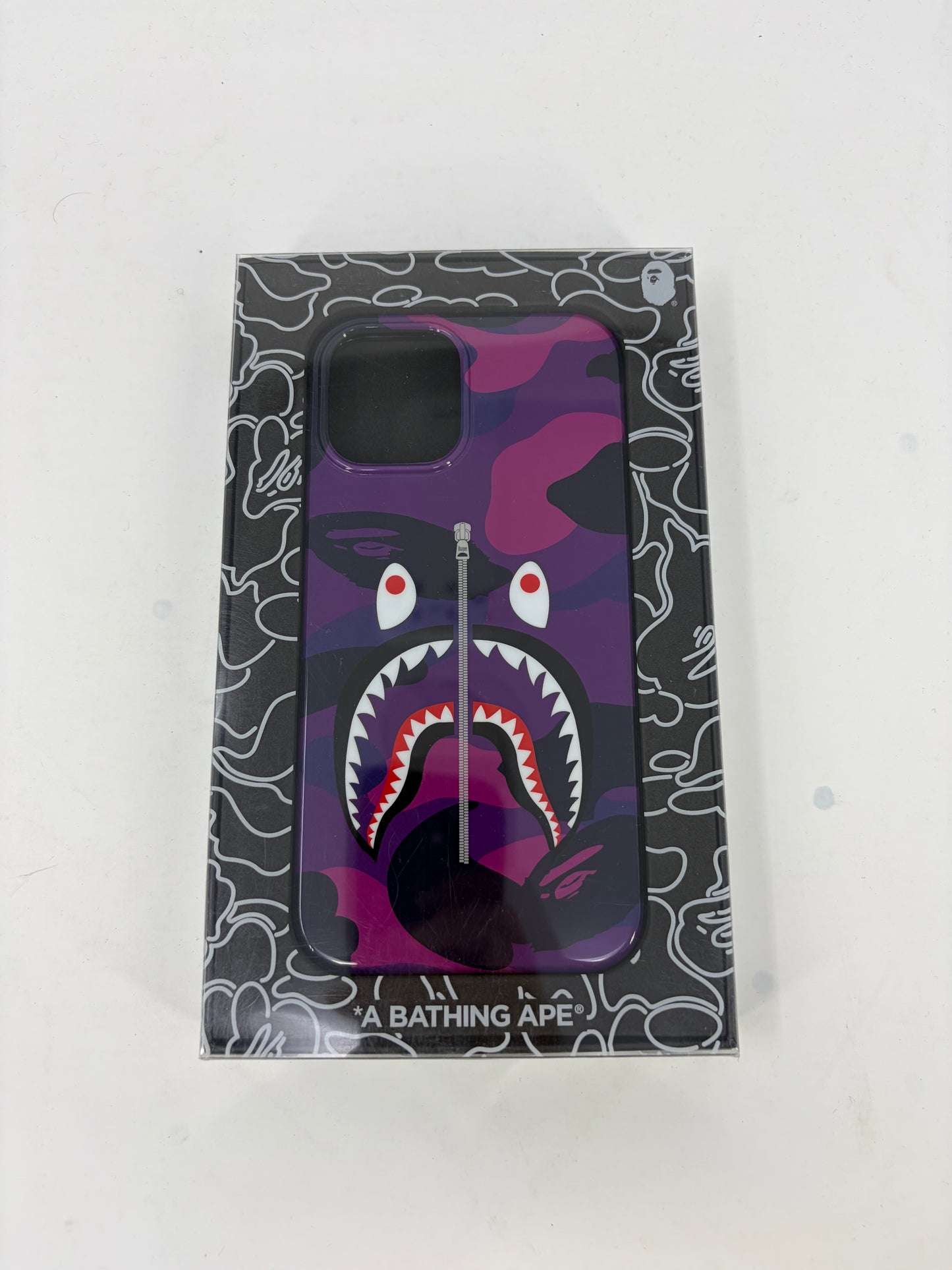 BAPE Color Camo Purple Shark iPhone 12 Pro Max Case