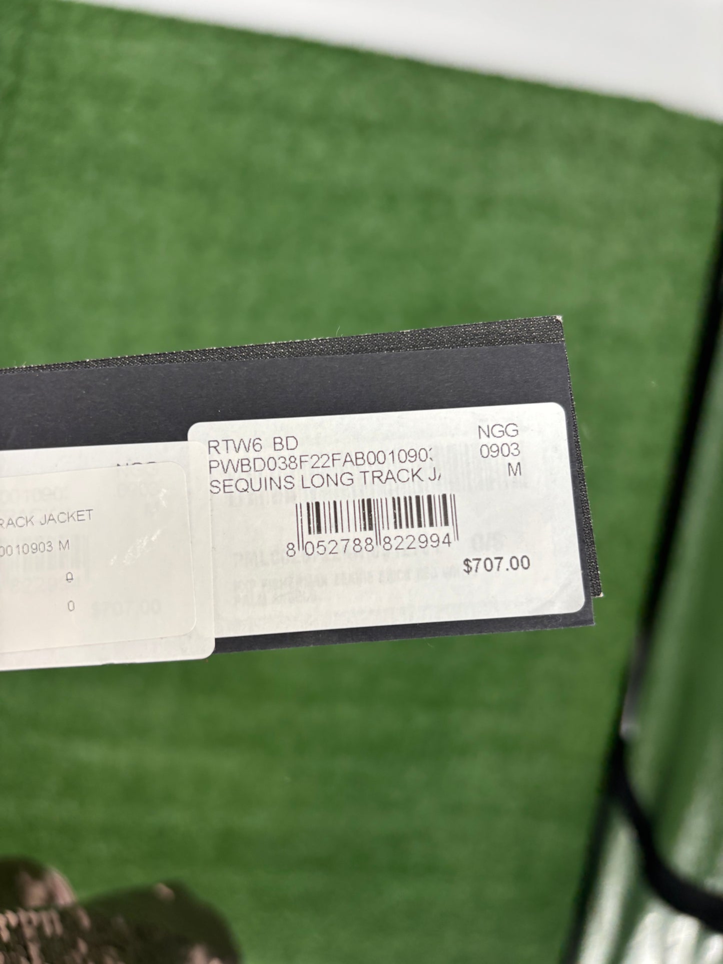 Palm Angels Women Brown Sequined Track Jacket Size Medium (MSRP: $707.00)