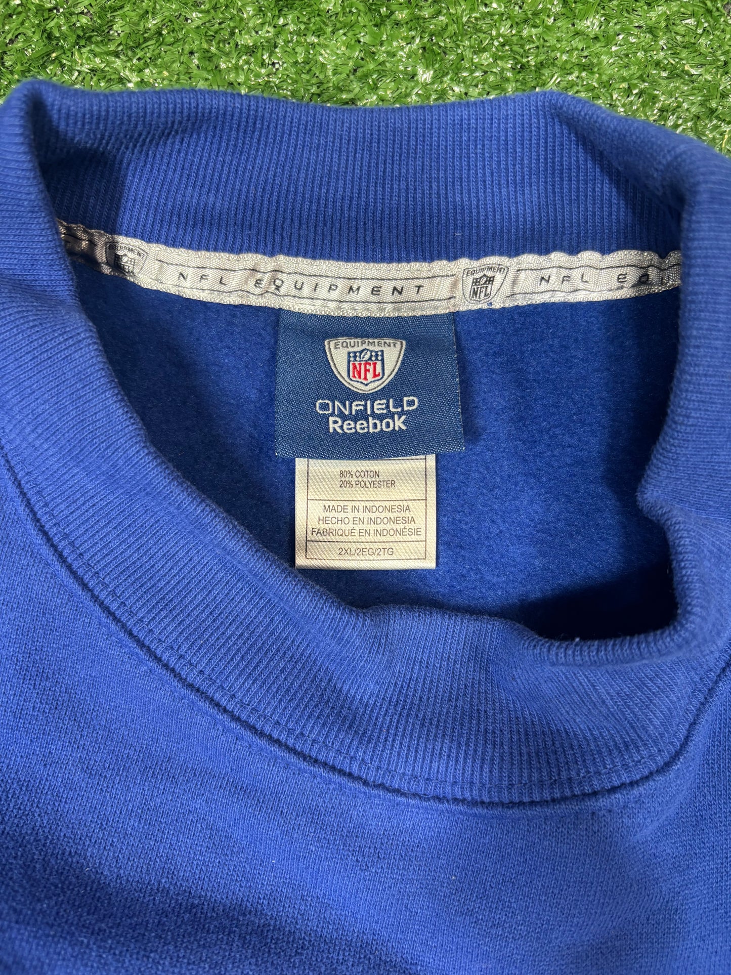 NFL Reebok New York Giants Thermal Crewneck Sweater XXL (New Without Tags)