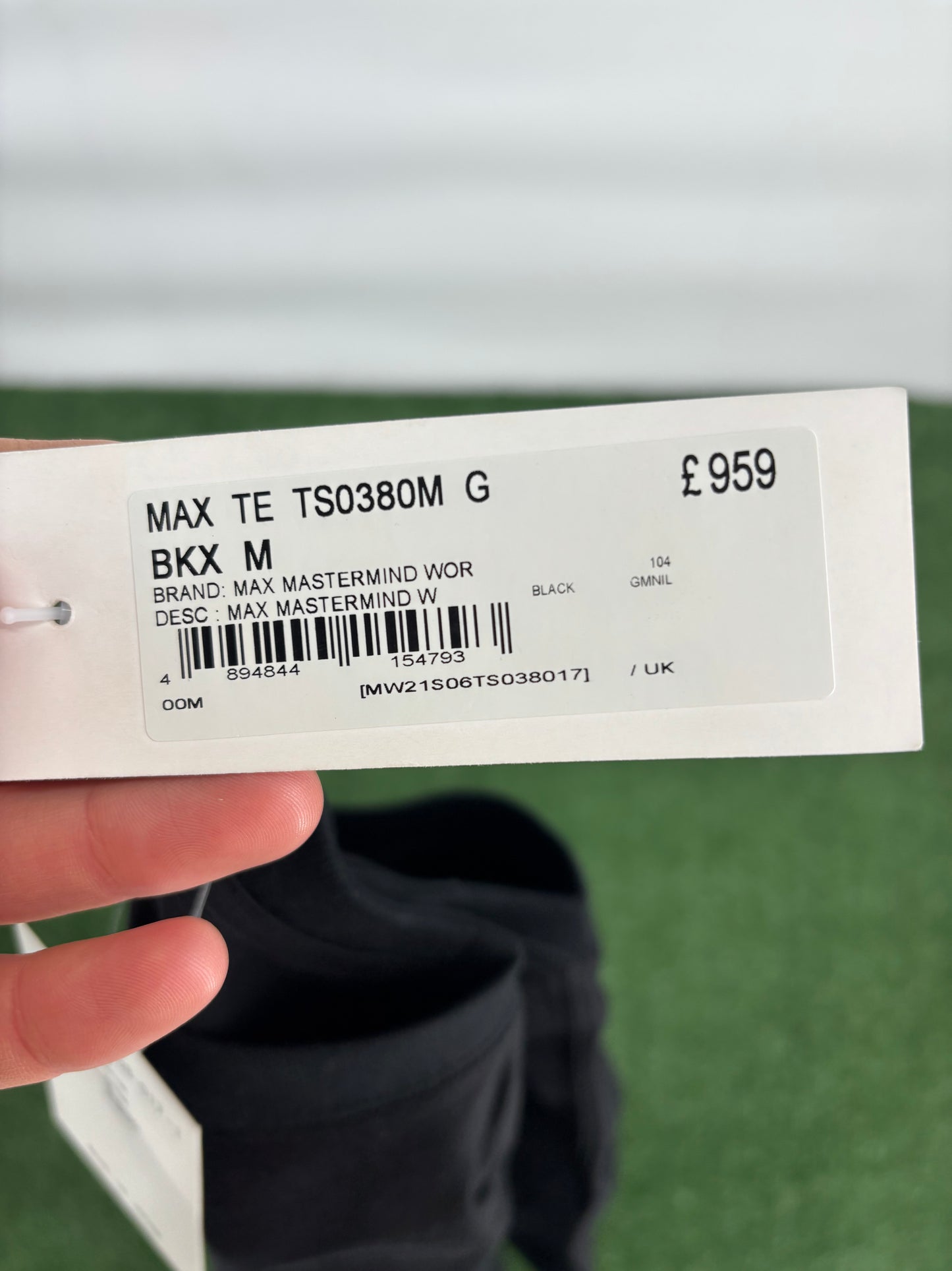 Mastermind World X Swarovski Black Crystal T-Shirt Size Medium (MSRP: $1,129)