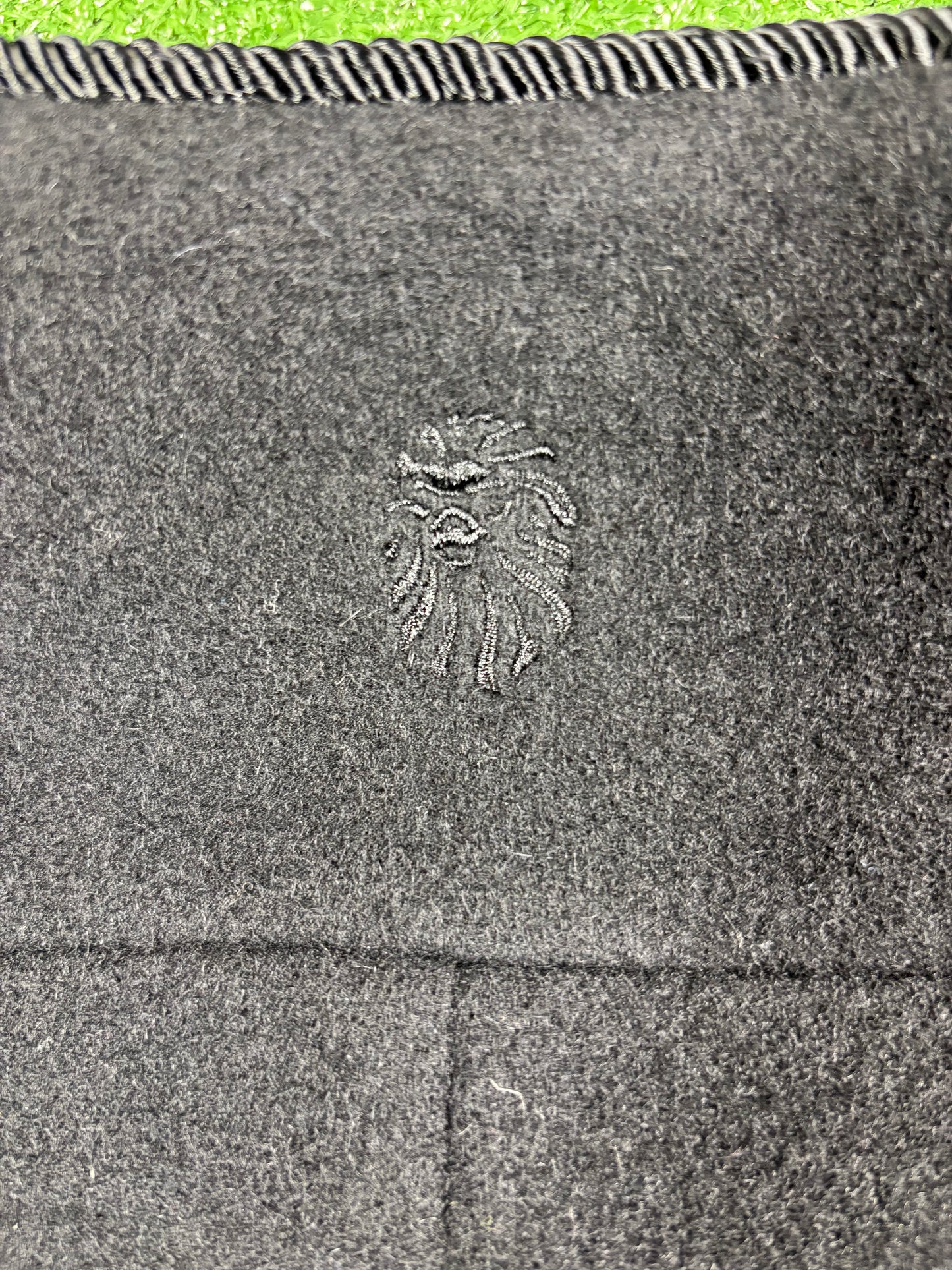 Bape Black Collarless Wool Black Chinese Jacket Size XL (MSRP: $1,000)