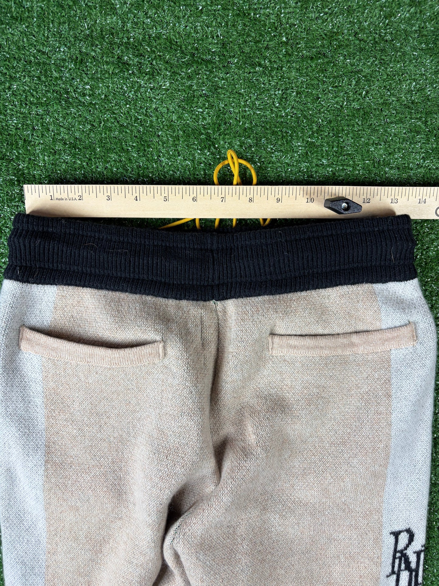 Men's RHUDE X Lamborghini Authentic Knitted Track Pants MD MSRP: $2,357