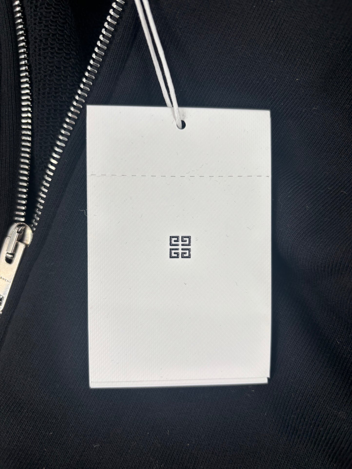 Givenchy Men's Boxy 'Tarot' Black Full-Zip Hoodie Size XXL