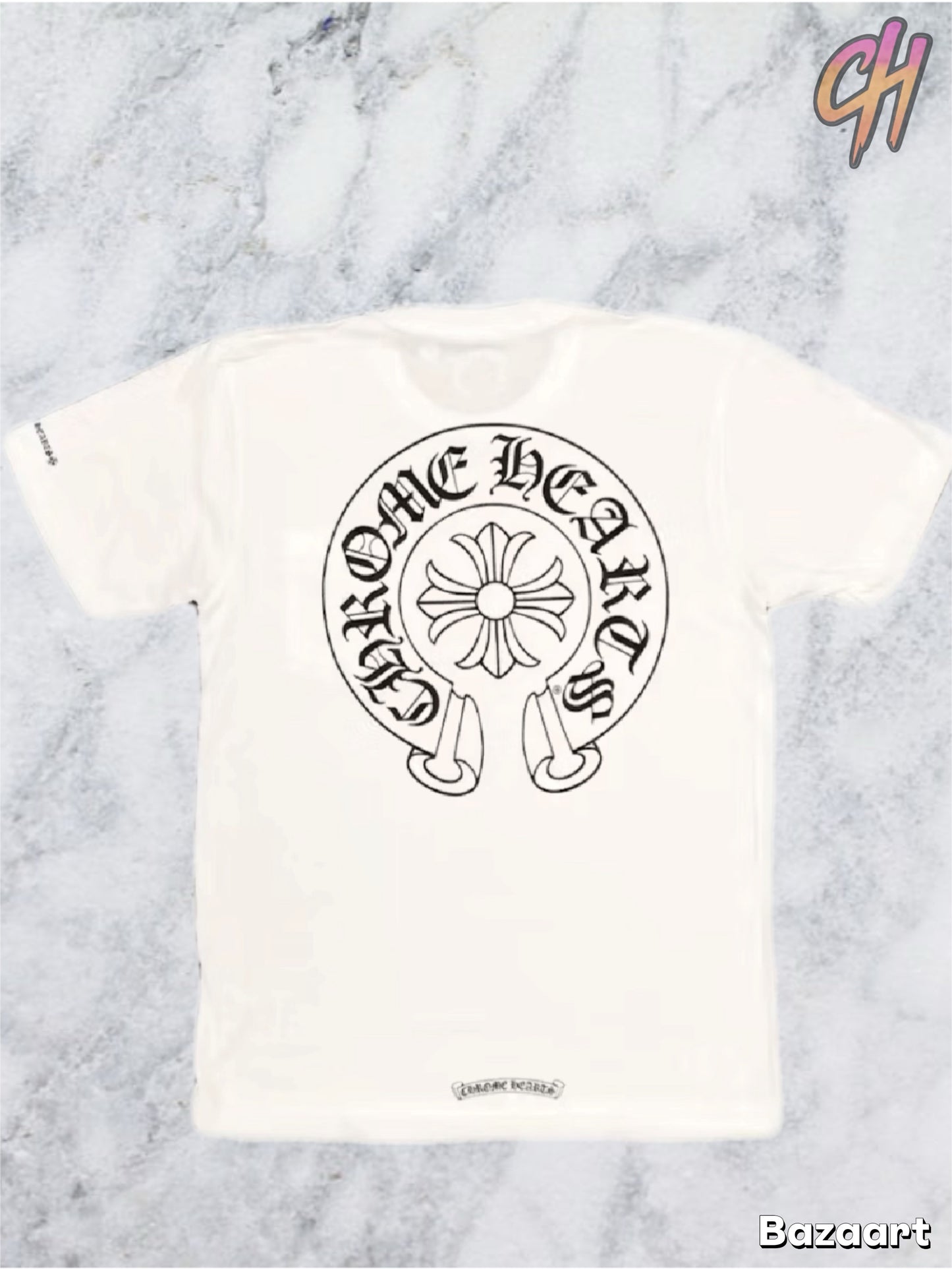 Chrome Hearts Horse Shoe Logo Pocket T-Shirt White