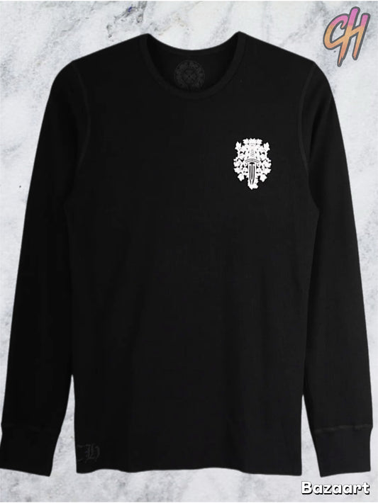 Chrome Hearts Dagger Long-Sleeve Thermal T-Shirt 'Black'