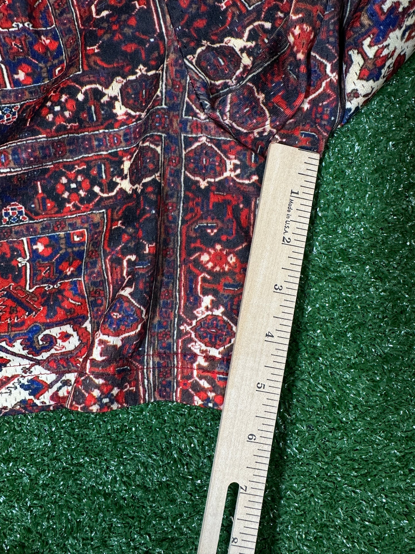 Eric Emanuel Basic EE Red Tapestry Shorts (USED) - Size XL