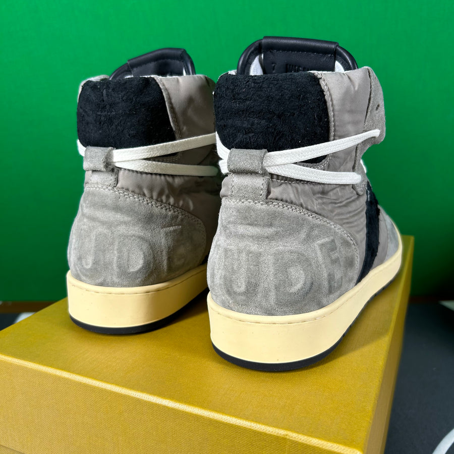 RHUDE Authentic Rhecess Hi Sneaker - Grey/Black - MSRP:$680.00 Size 11 Mens Shoe