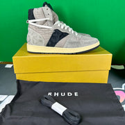 RHUDE Authentic Rhecess Hi Sneaker - Grey/Black - MSRP:$680.00 Size 11 Mens Shoe