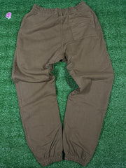 RHUDE Authentic Men's Brown Heavyweight Embroidered Logo Sweatpants SM MSRP: $765