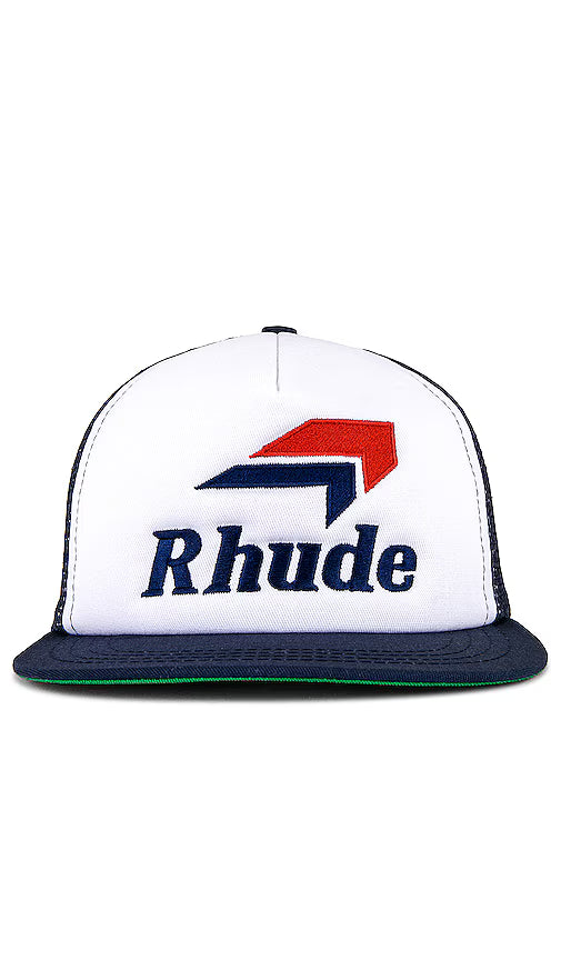 Rhude Speedmark Hat White/Navy MSRP $192