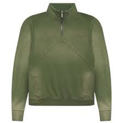 Rhude 'Sundry Olive' Quarter Zip Sweatshirt MSRP $750