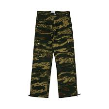 Rhude Tiger Camo Green Cargo Pants XS