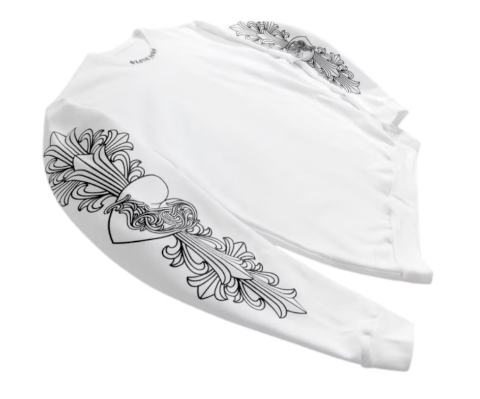 Chrome Hearts LOVE YOU Letter Sweatshirt White