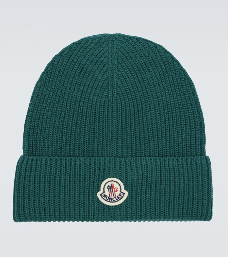 Moncler Knitted Beanie Green