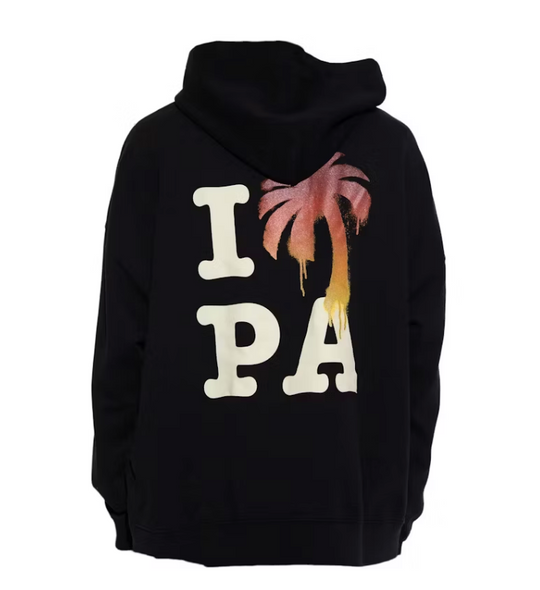 Palm Angels I Love PA Hoody Black/Red Size Medium