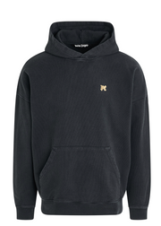 Palm Angels Back Burning Monogram Hoody Black/Gold Size XL