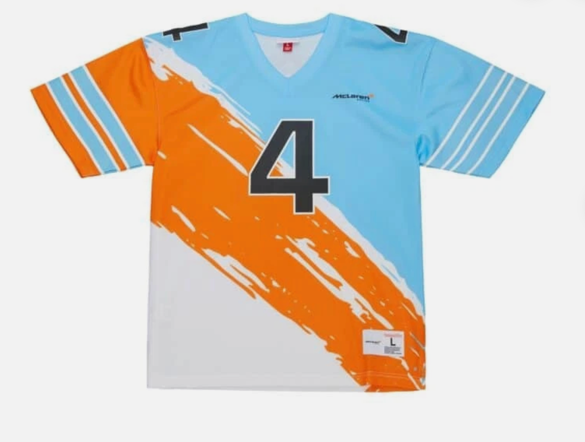 McLaren Racing F1 Miami Grand Prix Lando Norris Mitchell & Ness Jersey Size Large