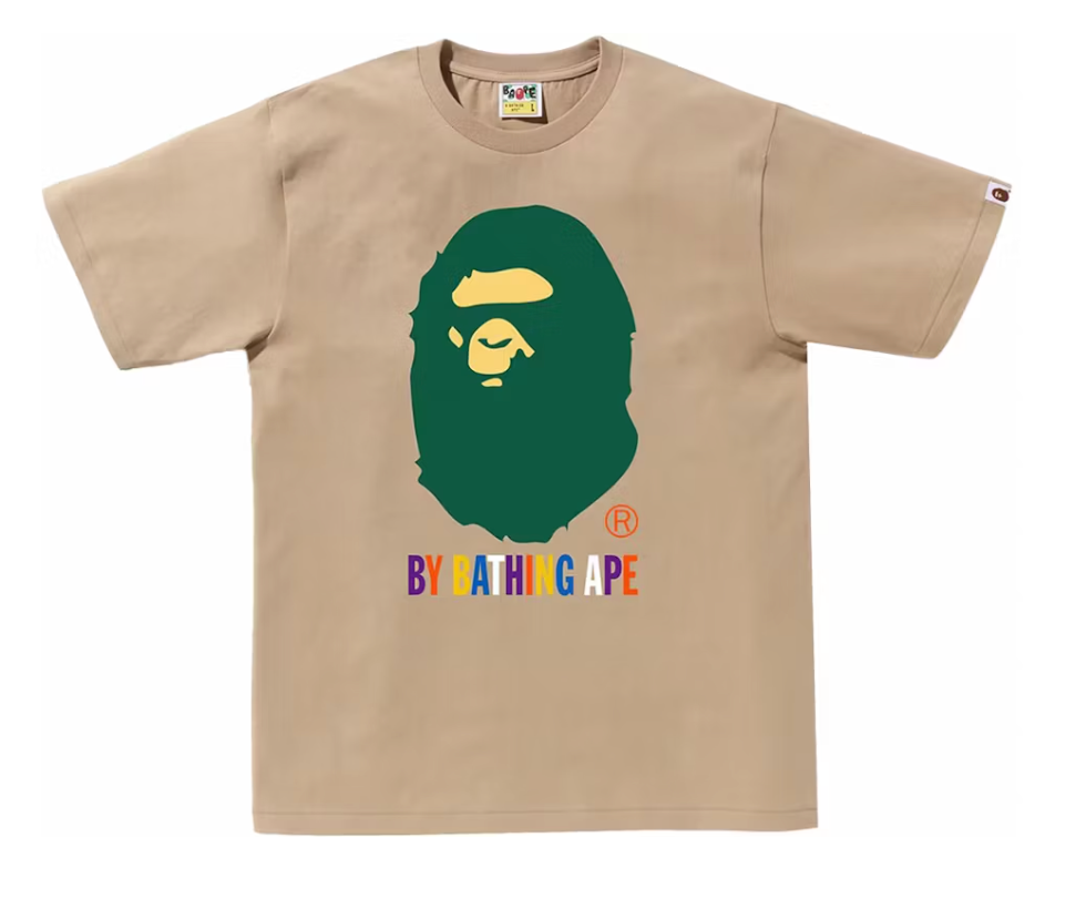 BAPE Colors By Bathing Ape Tee (SS24) Beige Size Medium Mens