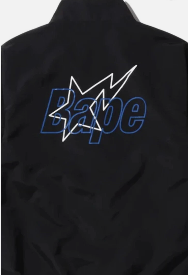 BAPE Premium Collection Windbreaker Zip-Up Jacket Size Medium