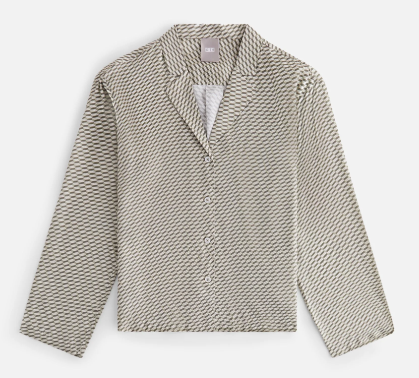 Kith Women's Monogram Amalia L/S Khaki Blouse Size Medium