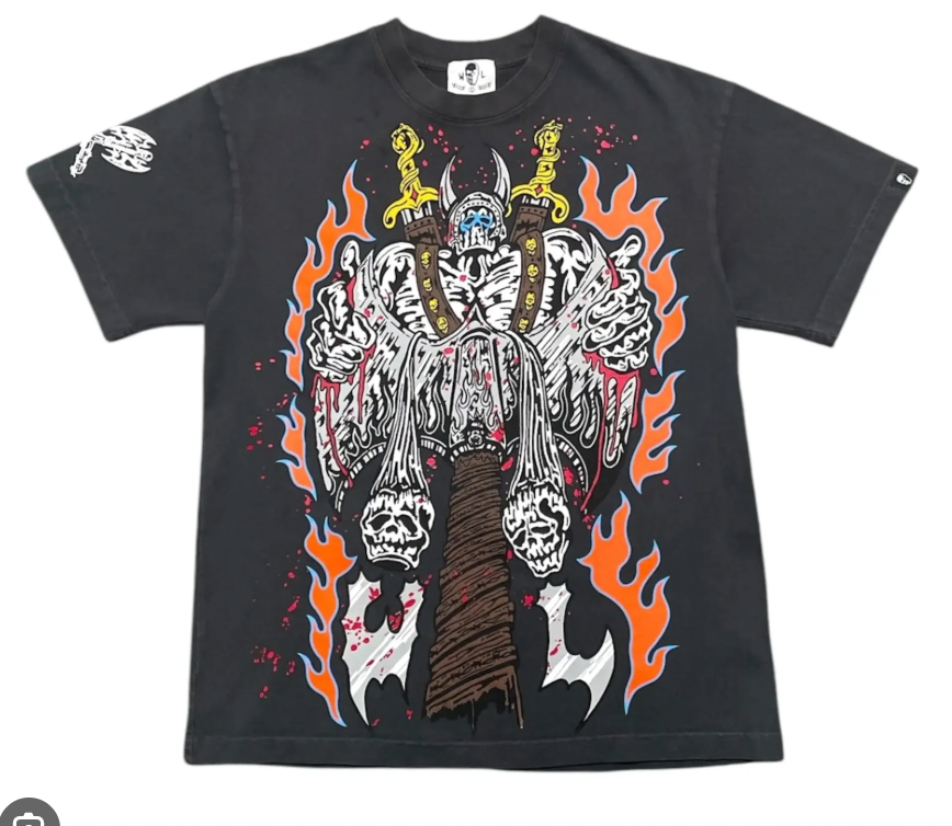 NEW Warren Lotas 'Axe Wielder' Black T-Shirt MD