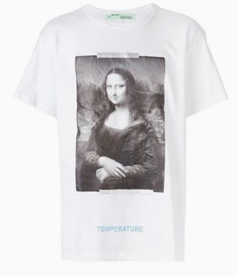 OFF-WHITE Virgil Abloh MCA 'Figures of Speech' Mona Lisa T-Shirt White MD