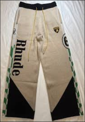 Men's RHUDE X Lamborghini Authentic Knitted Track Pants SM MSRP: $2,357