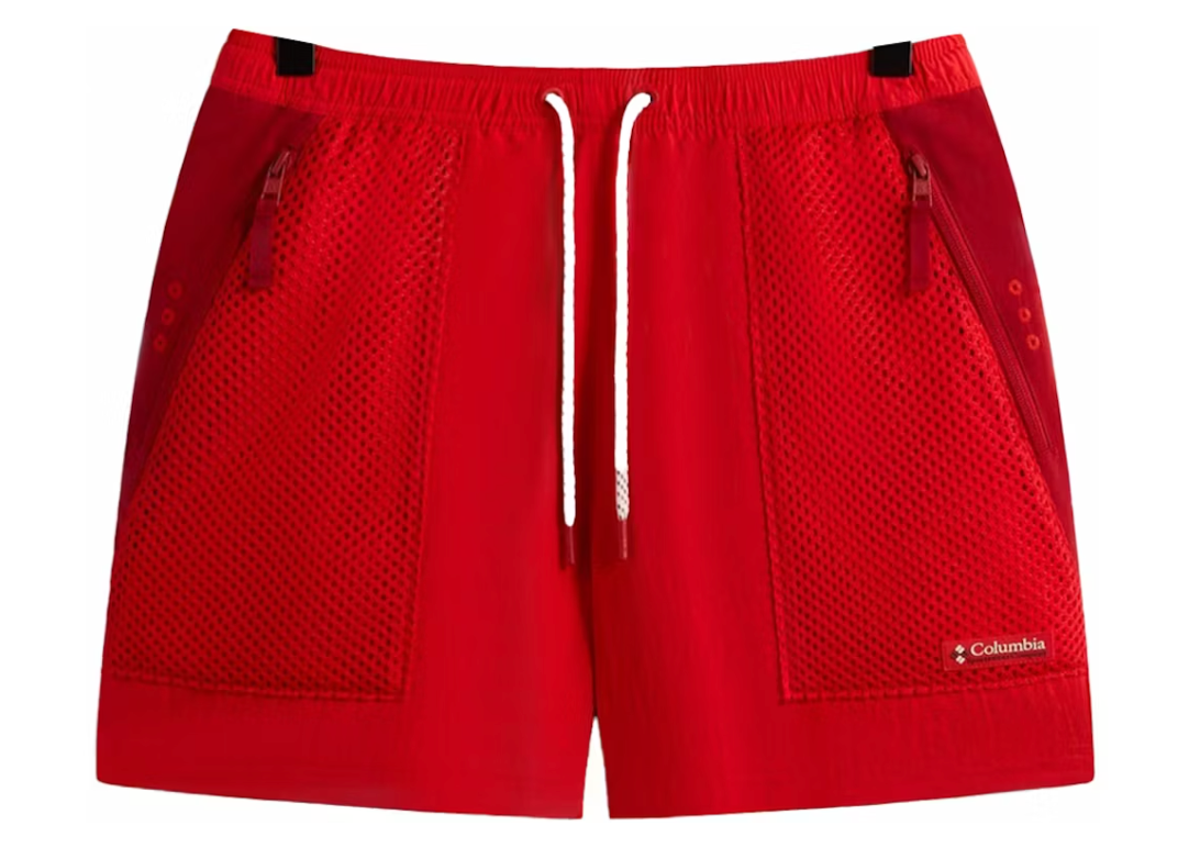 Kith x Columbia Wind Short Red Velvet Size Medium BRAND NEW