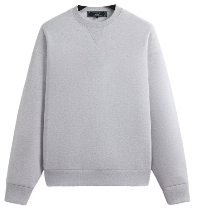 Kith Paisley Nelson Crewneck Light Heather Grey (SS24) Size Small Mens BRAND NEW