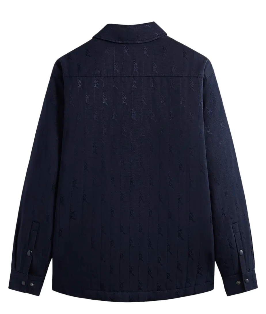 Kith Jacquard Faille Sutton Quilted Shirt Jacket 'Nocturnal' Size Medium Mens BRAND NEW