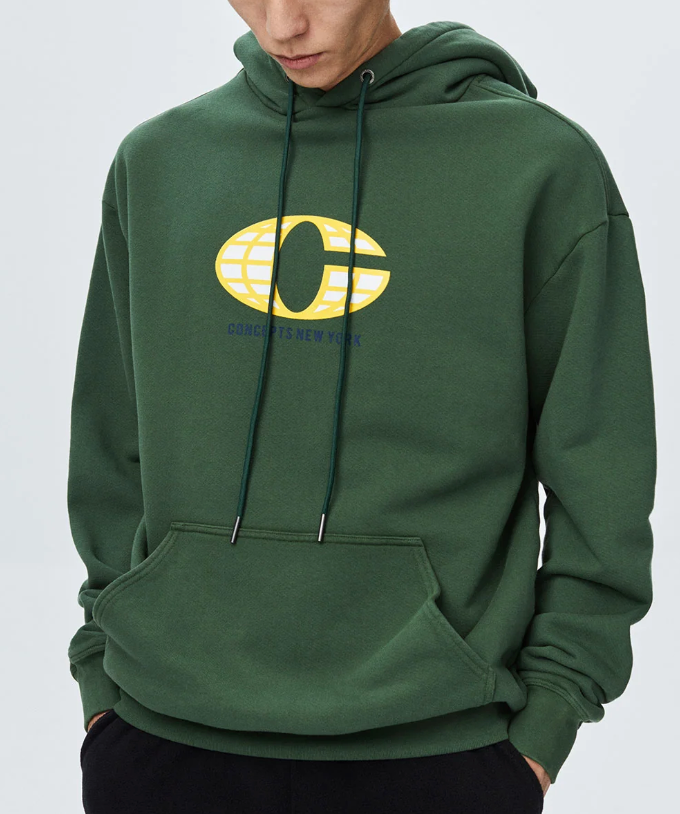 Concepts INTL NYC Hoodie -Pine Green- Mens Size Medium BRAND NEW