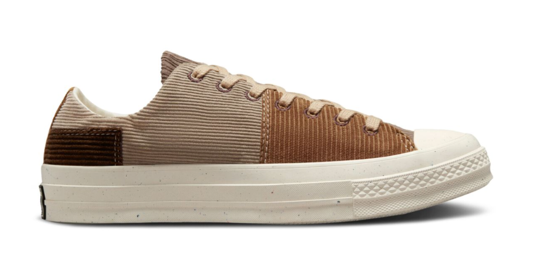 Converse Beyond Retro x Chuck 70 Low 'Upcycled Corduroy' Tan/Brown Size 10.5 BRAND NEW