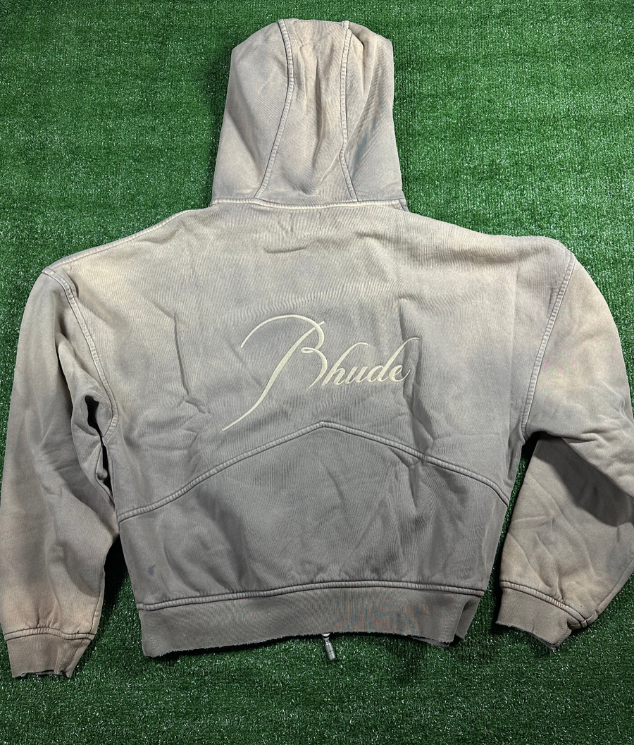 Rhude 'Sundry Elephant' Men's Full-Zip Hoodie (Minor Flaw) Brand New - Size Large